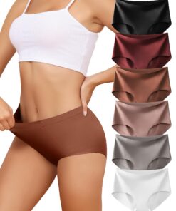 Titre SEO optimisé : [Culottes Levao Femmes sans Couture Taille Haute Lot de 6 Slips Invisibles Confortable]
