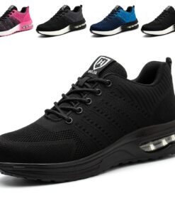 Chaussures de sécurité Anti-dérapantes Hitopteu Homme et Femmes Lightweight Respirantes avec Embout en Acier