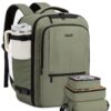 LOVEVOOK Sac à dos de voyage Homme Femme OEKO-TEX STANDARD 100 vert 17,3 Zoll