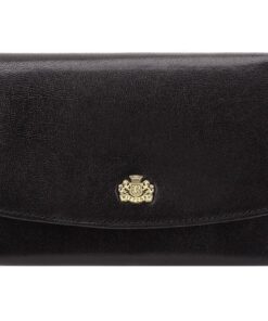 WITTCHEN Portefeuille Cuir de Grain Noir Collection Arizona - Taille 10 x 14 cm - Étui de carte pratique avec 10-1-062-1