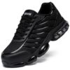 DYKHMILY Chaussures de Sécurité Hommes Respirantes Coussin d'Air Embout d'Acier Légères Chaussures de Travail Comfortabl