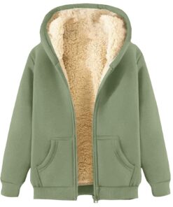 Vestes décontractées légères et chaudes en polar pour homme et femme - Doublure en polaire - Capuche et fermeture éclair