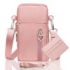 LYJOW Pochette Téléphone Portable pour Femmes - Bandoulière Adaptable - Portefeuille - Sac à Main - Pour Sport et Voyage