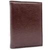 Portefeuille Homme Cuir Synthétique 7 Compartiments Marron Format Moyen Classique