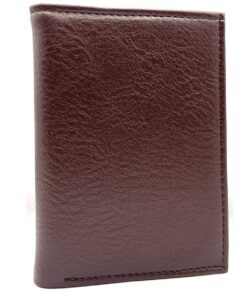 Portefeuille Homme Cuir Synthétique 7 Compartiments Marron Format Moyen Classique