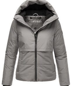 Veste d'hiver chaude Matelassée Navahoo femme en matériau recyclé doublure polaire capuche motif poussins d'amour XL