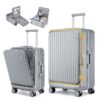 Valise Light Sea Choice 2 Roues 55+75cm Coque Rigide TSA Serrure Portable Valise Voyage Aluminium
