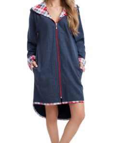 Robe de chambre femme en coton chaud, fabriquée en Europeautomne/hiver chaud et confortablefemmesoptimale pour la maison