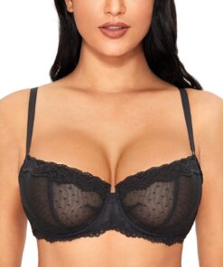 Soutien-gorge DOBREVA Femme Transparent avec Armature Sexy Bretelles Convertibles_Modele_Specifique_Amour erotique