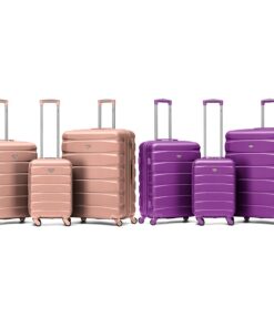 Title 1: Valise Flight Knight ABS 3 Tailles Bagage a Main et Bagage en Soute Lightweight Compatible with Air France Titl