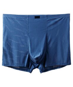 Boxer respirant et ajusté pour homme en grande taille | Sous-vêtements confortables et doux | Caleçon rétro avec trous e