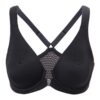 DELIMIRA Soutien-Gorge Grande Taille sans Rembourrage à Armature avec Décolleté Plongeant pour Femme