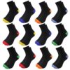 Chaussettes Enfants Uizuooy Sport Football Compression Respirantes 12 Paires