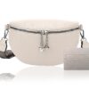 Sac DGUSO Banane Chic pour Femme avec Bandoulière Cuir PU, Bretelles Larges Réglables et Amovibles, Agrafe Élégante