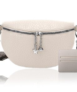 Sac DGUSO Banane Chic pour Femme avec Bandoulière Cuir PU, Bretelles Larges Réglables et Amovibles, Agrafe Élégante