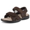 Riemot Sandales en Cuir pour Homme - Sandales Sport bout Ouvert Extérieur Confortables et Respirantes - Chaussures d'été