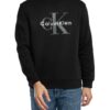 Calvin Klein Sweat-Shirt à Enfiler Homme Hiver Chic et Confortable Taille Grande Polyester Washé