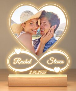 Cadeau Femme Personnalisé Anniversaire Noel Homme Couple Cadre Photo Acrylique Plaque Photo Personnalisée