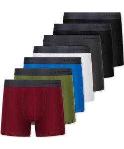 FM London Boxers Homme en Coton Riche, Respirant et Doux, Fabriqué selon OEKO-TEX STANDARD 100, 7 Pièces, Sans Étiquette