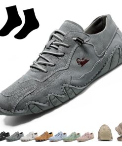 SYT-MD Chaussures de sport orthopédiques Vogany, pouredrés unisexe pour extérieur, étanches et respirantes (gris, 44 EU)
