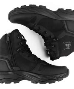 Bottes Militaires Léger Rangers Homme Fermeture Éclair Latérale YKK Durable Chaussures de Police et Combat Tactique Resp