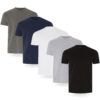 FM London - T-Shirts de qualité supérieure pour Hommes - Design légèrement ajusté FM London - Lot de 5 T-Shirts de quali