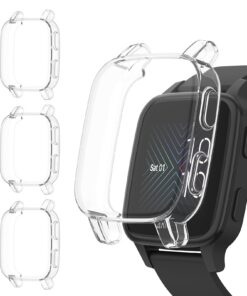 Montre Garmin Venu Sq / Venu Sq 2 / VenuSq Music Coque Protection TPU Résistante Coques HD Lot de 3 Compatible Résistanc