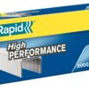 Rapid Agrafes SuperStrong, 26/6 Solides, Acier Galvanisé, 5000 Pièces