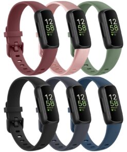 bracelets Fitbit Inspire 3 homme femme échangeables en silicone classiques Eb evacuated