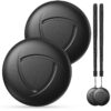 Traceur Bluetooth Noir 2 Pièces - GPS Localisateur Compatible Apple Localiser (iOS 1|5+), Trouve ton Téléphone et Clés,