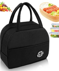 Sac Isotherme Repas Étanche pour Femmes et Hommes à l'École et au Bureau, Avec Glacière Imperméable et Panier Pliable, M