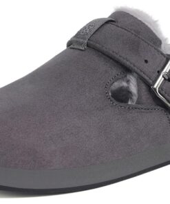 Chaussures Intérieures Hiver Femmes Hommes Chaussons Sabots_feutre_confort_Daim_Faux_Daim_Sabots_Pantoufles_Automne_Hive