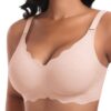 Brassiere sans Armature V Col femme sans Coutures confortable pour quotidien