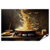 Islandburner Photo XXL Poster Koch Bereitet Nord italienisches Reis Creme Risotto mit Zaffron Premium Fotos