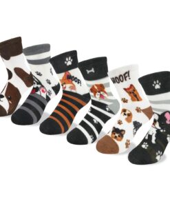 Queenshin chaussettes enfants filles confortables et douces 2 à 11 ans