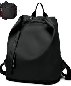 Sac à Dos Sport Imperméable Keyck Noir - Pour Femme et Homme - Compartiment Chaussure, Poche Humide - Parfaite pour Gym
