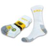 Caterpillar CAT® Real Work Socks Blancs Chaussettes de travail homme et femme Taille 35-50, 21 paires
