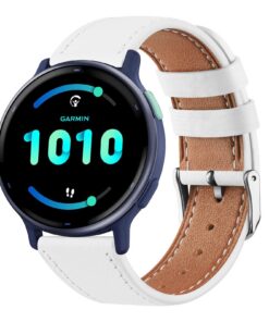 Bracelet en cuir Garmin Vivoactive 5/Garmin Vivoactive 3, confortable et réversible pour 20 mm