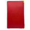 Charmoni - Porte-Papiers Voiture en Cuir Rouge - Pratique pour Automobilistes - Idéal pour Clés et Document - 15,5x10cm