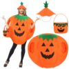 Masque Citrouille Costume Adulte, Saca Citrouille, Chapeau Citrouille Pour Halloween, Cosplay Citrouille Costume, Costum