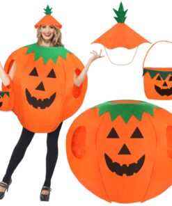 Masque Citrouille Costume Adulte, Saca Citrouille, Chapeau Citrouille Pour Halloween, Cosplay Citrouille Costume, Costum