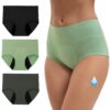 Culottes menstruelles INNERSY pour flux très abondant, taille haute, slip de règles en fibre de bambou, lot de 3, certif
