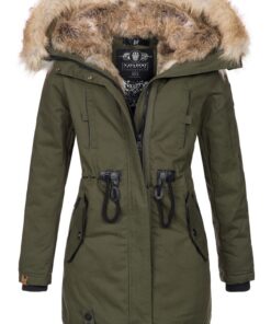 Navahoo B660 Veste d'hiver chaude pour femme en fausse fourrure - Isolante - Mode - Femmes