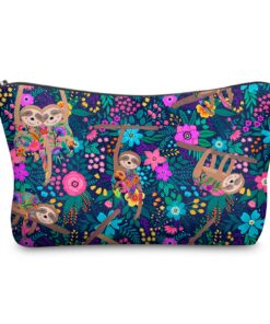 Trousses à Maquillage DKDDSSS Multicolor pour Hommes et Femmes - Voyage Pochette de Maquillage Organisation Étui Motif d