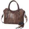 Sac à Main VASCHY Femme Cuir PU Practique Cours Travail Voyage Cadeau