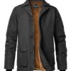 Manteau HarbrosrceHommeHiverChaudParkaDoubléePolaireSherpaCoupe-vent