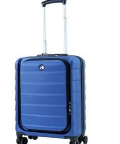 ALPINI Valise Cabine Rigide pour Ordinateur 15" (55cm) 100% ABS avec Port USB - Garantie 2 Ans - Léger |7kg - 40L - Carr