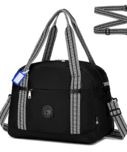 BAGZY | Bagage Cabine Wizzair Imperméable 25L Noir pour Voyage Weekend et Sport