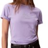Calvin Klein Tee-Shirt Femme - Manches Courtes - Col Ras-du-Cou Classique - Confortable et Élégant - Essentials Sizes S-