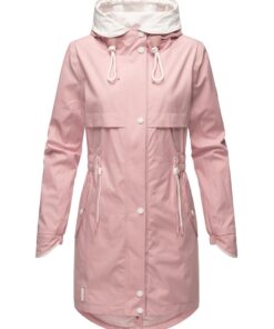 Navahoo Xankaa Manteau de mi-saison léger pour femme avec capuche - Protection contre la pluie - Chic et confortable - T